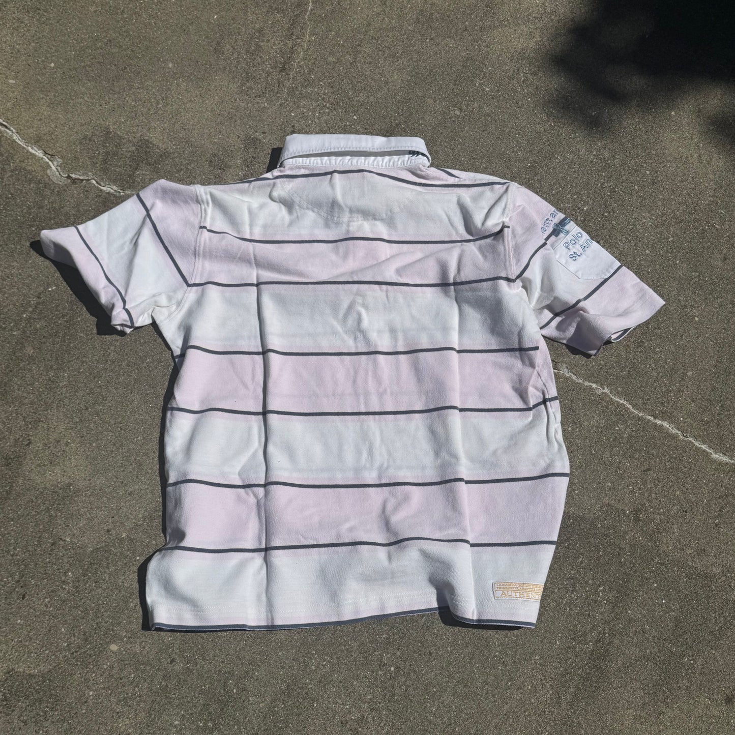 La Martina Bermuda striped vintage poloshirt