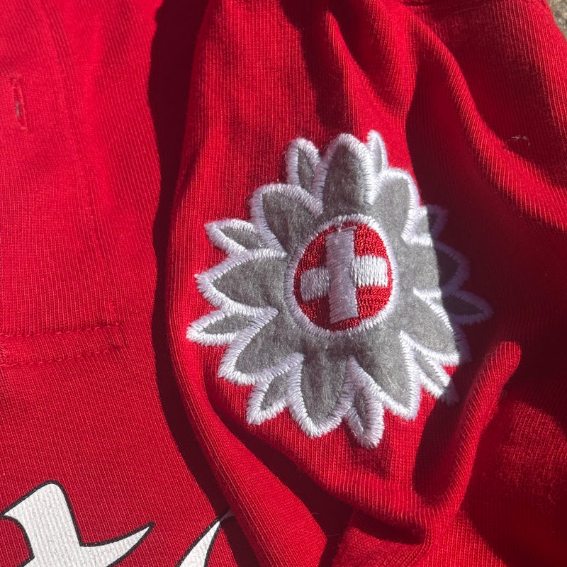 Detailansicht: Sourced limited accessories and clothes La Martina Swiss Polo Gstaad vintage longsleeve – Logo, Nähte oder Material