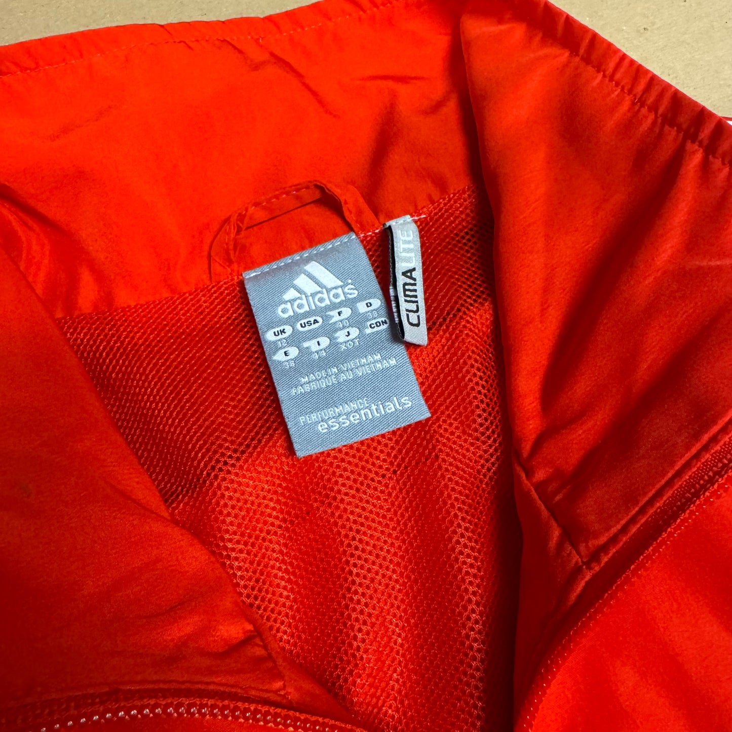 Adidas Climalite three stripes track jacket