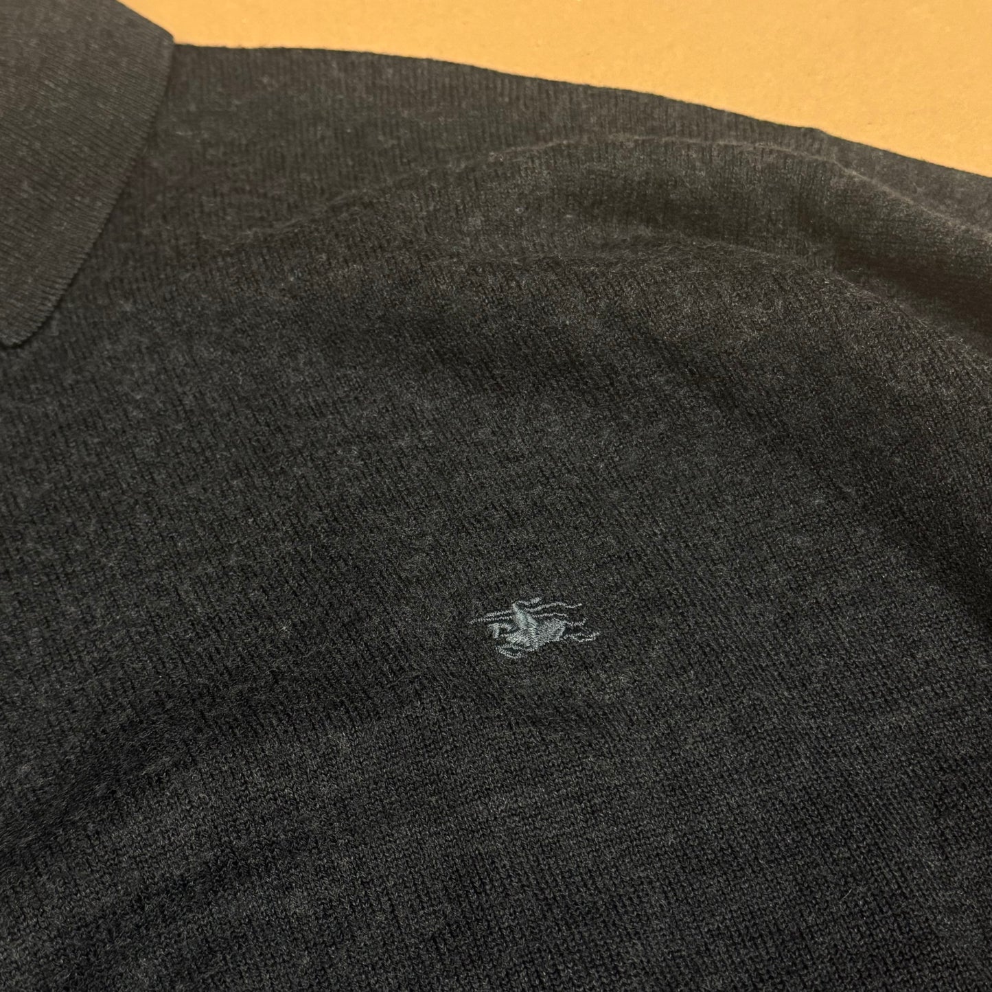 Burberry London black on black wool longsleeve