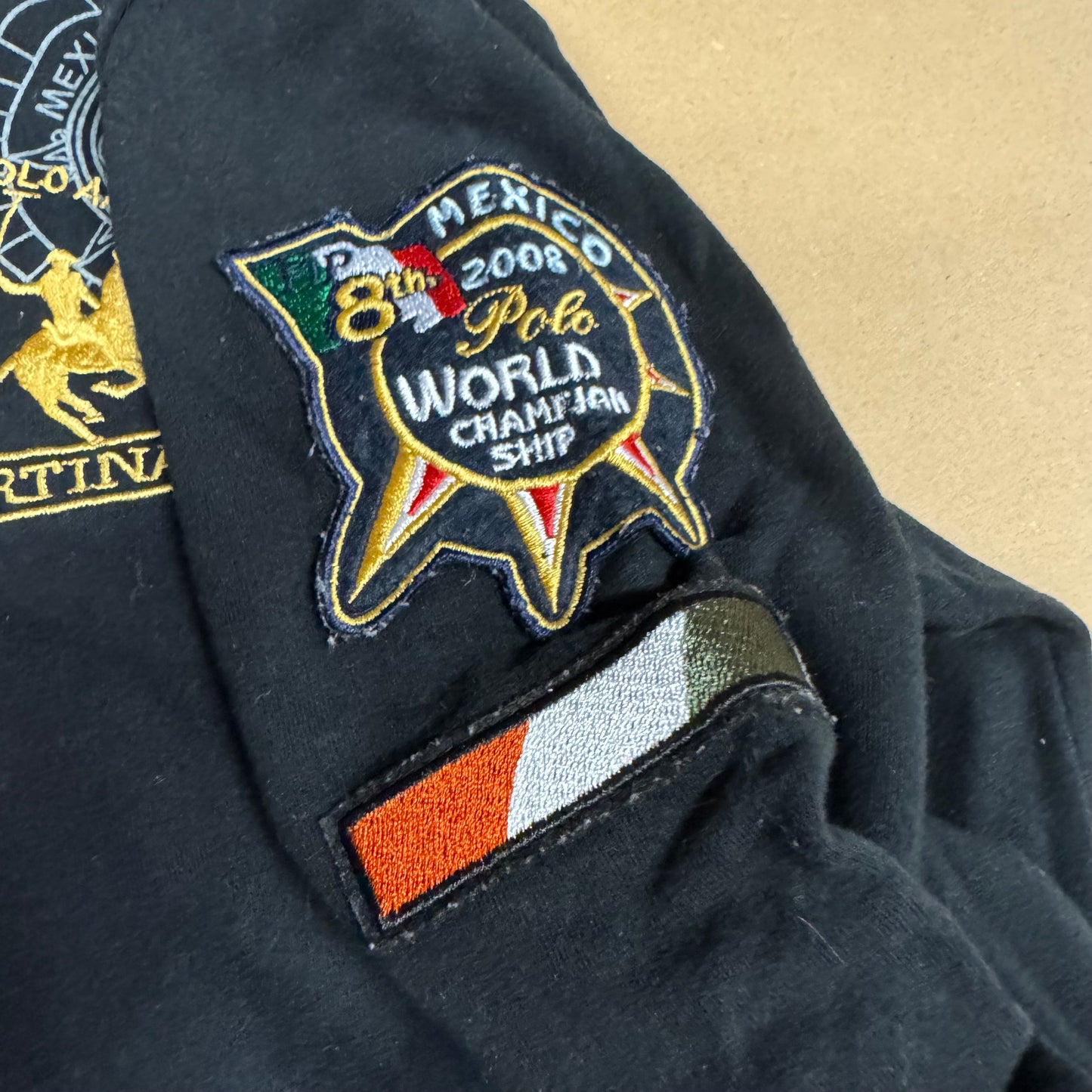 La Martina India polo vintage zip-up