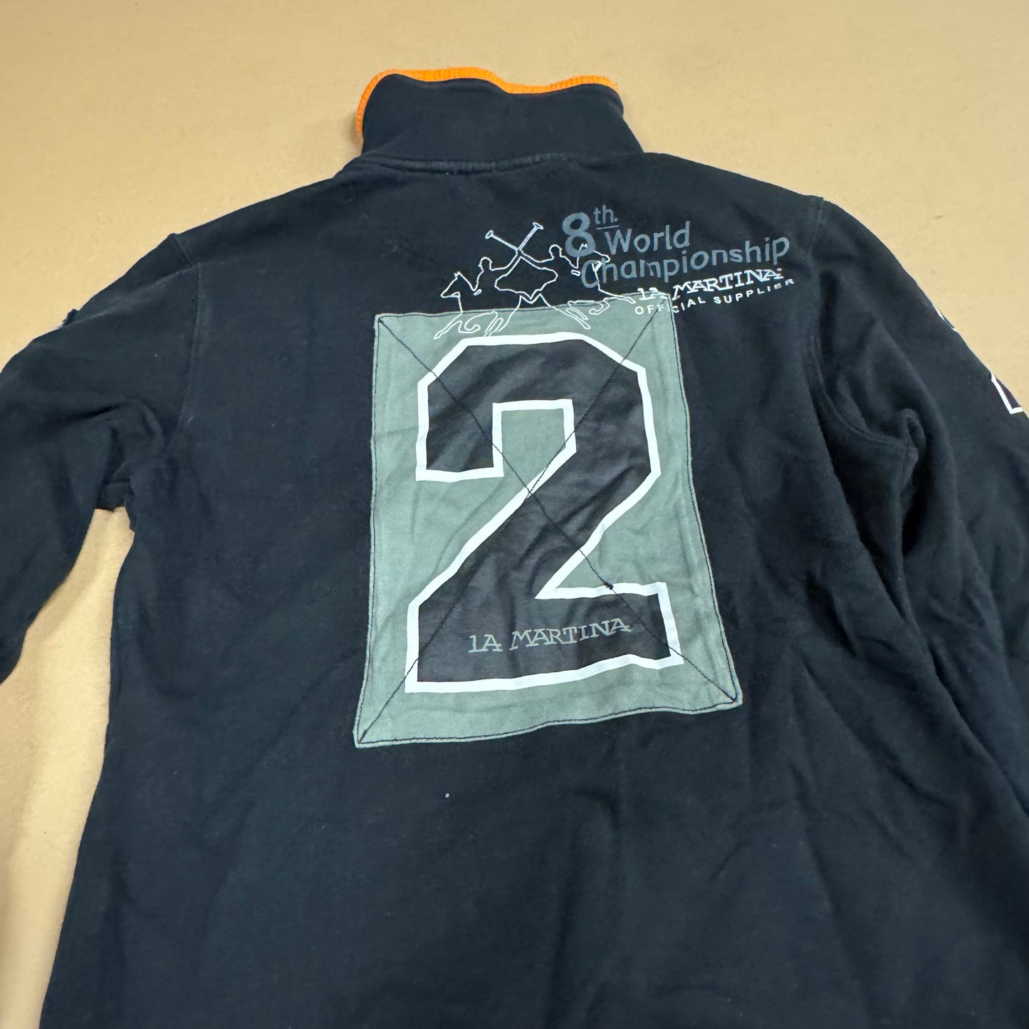 La Martina India polo vintage zip-up