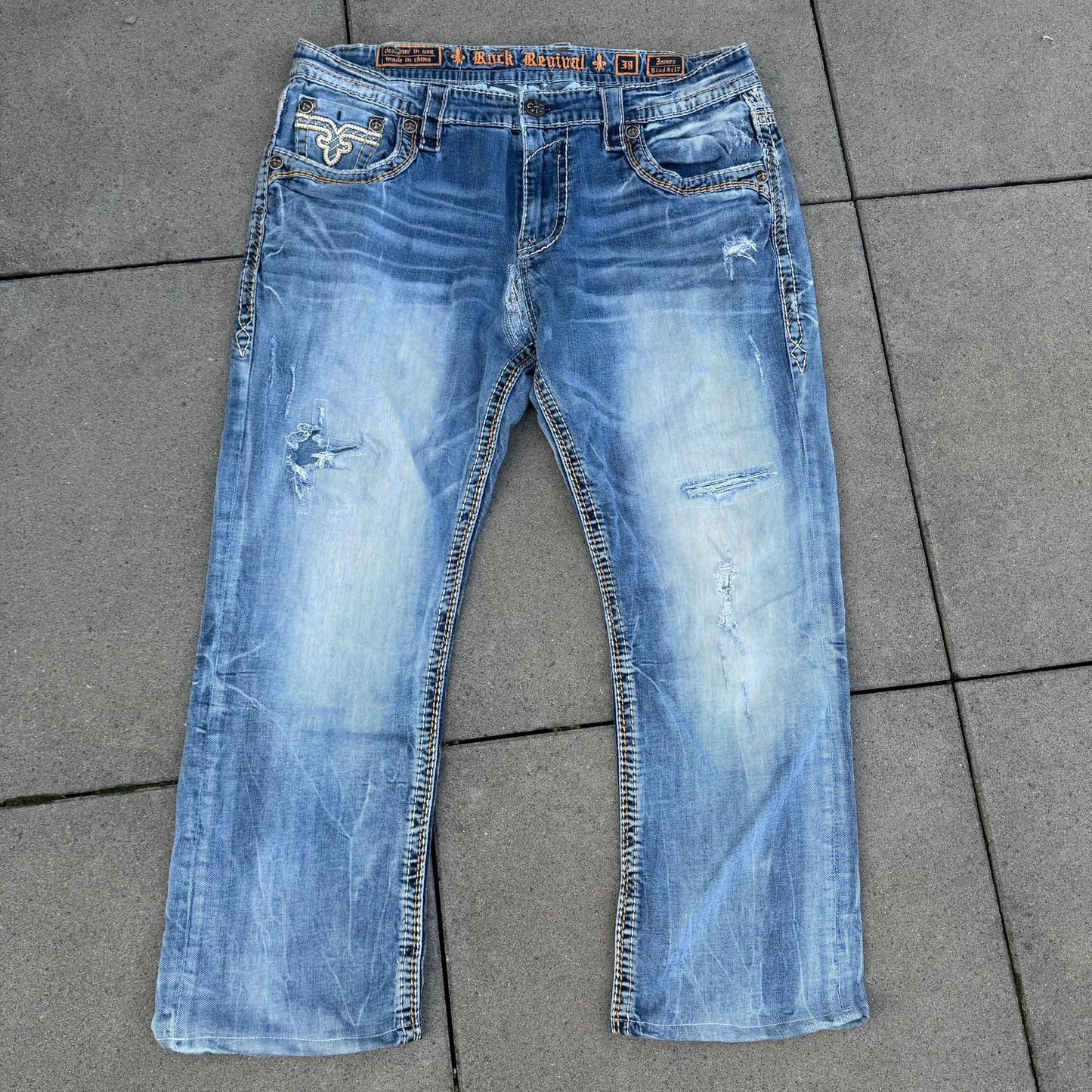 Rock Revival ripped and reworked men’s jeans