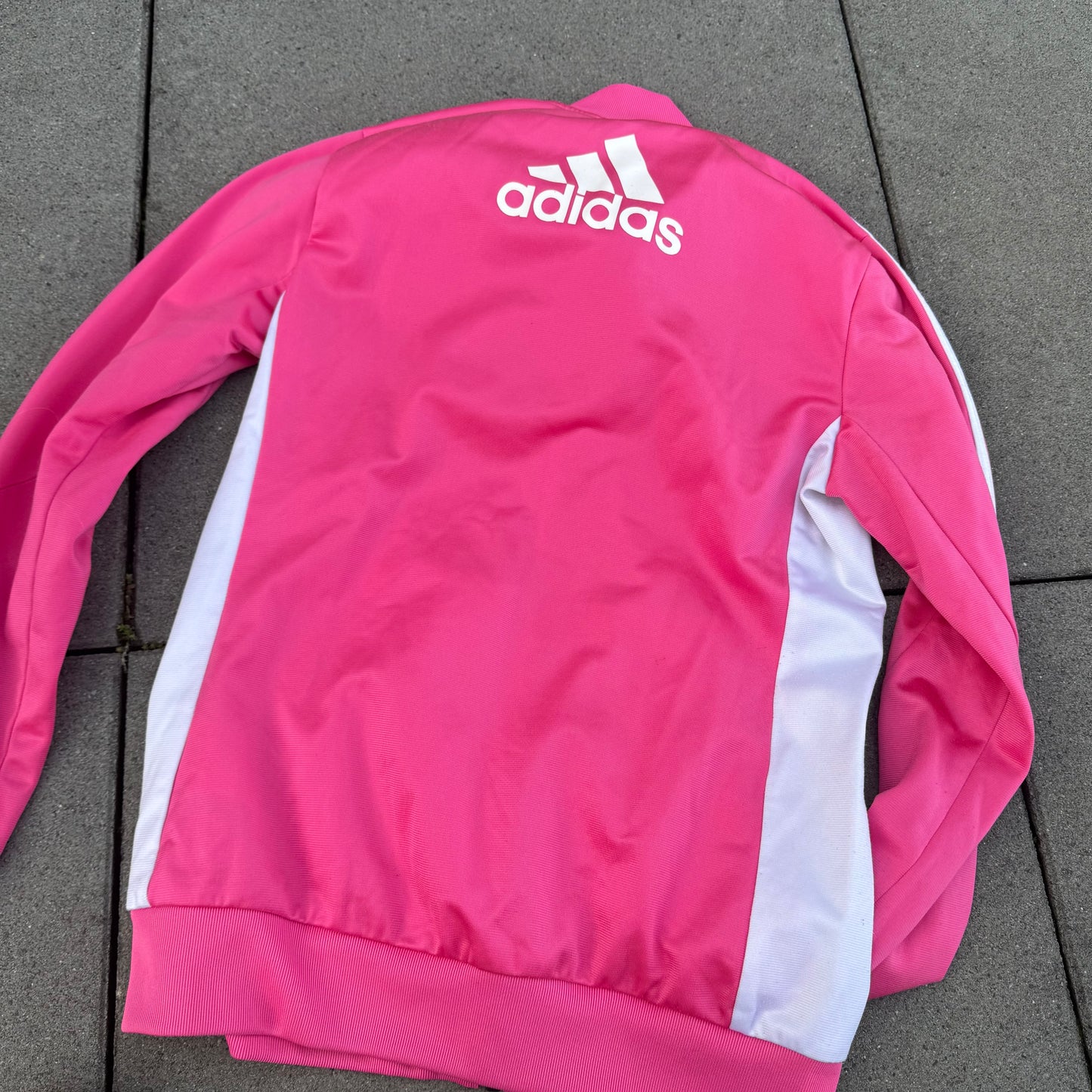 Adidas retro Y2K pink track jacket