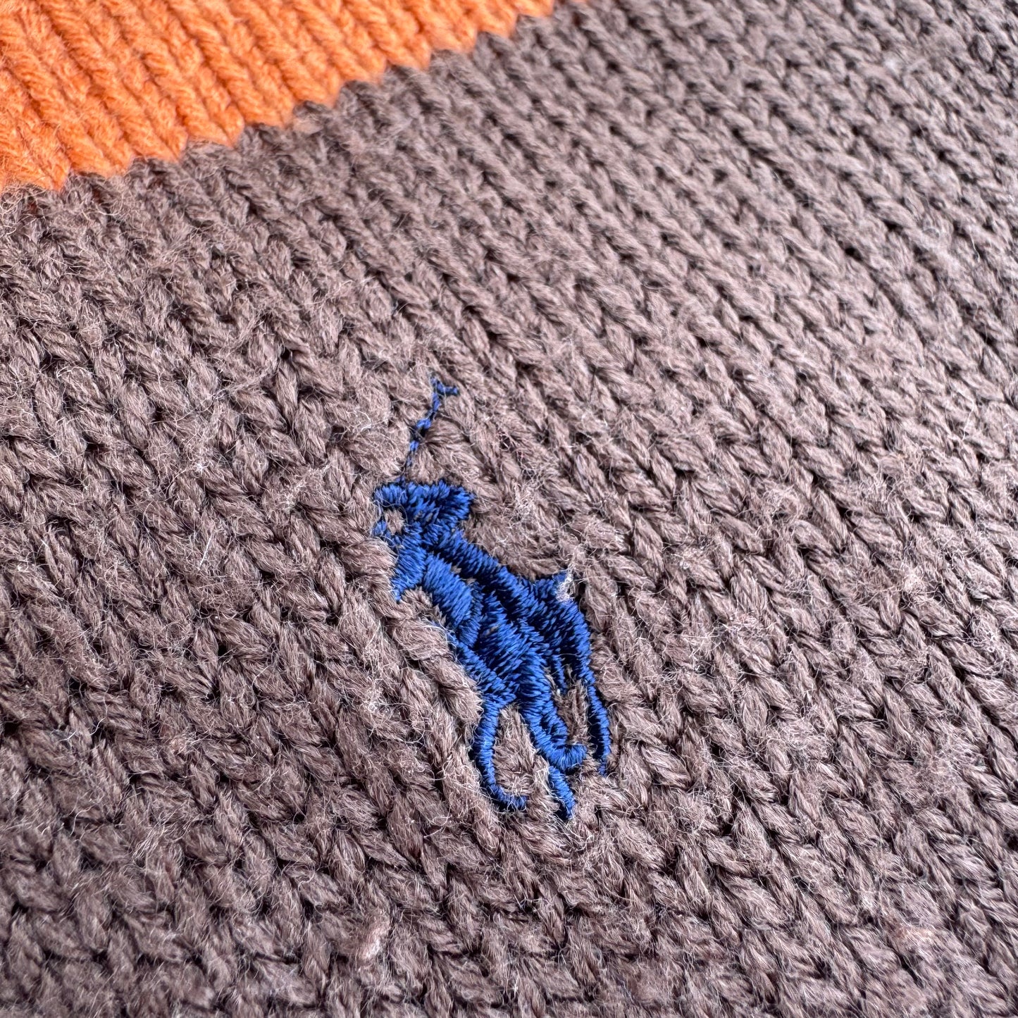 Polo Ralph Lauren vintage orange knitted sweatshirt
