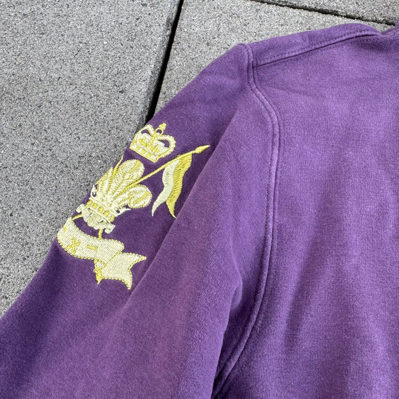 Detailansicht: Sourced limited accessories and clothes La Martina Queens Royal purple zip-up – Logo, Nähte oder Material