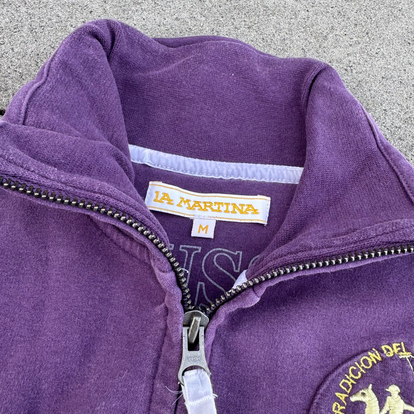 La Martina Queens Royal purple zip-up