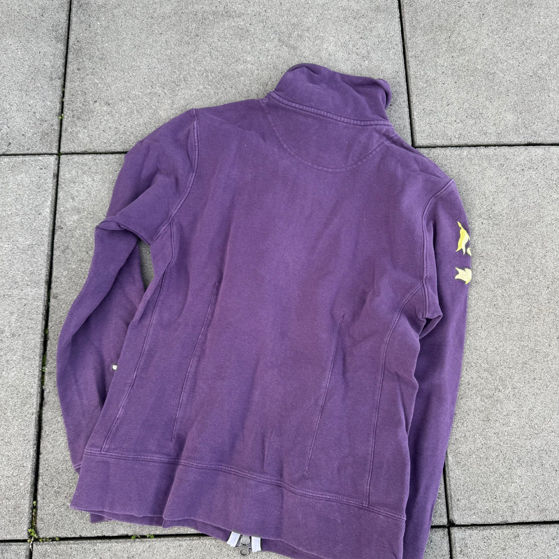 Detailansicht: Sourced limited accessories and clothes La Martina Queens Royal purple zip-up – Logo, Nähte oder Material