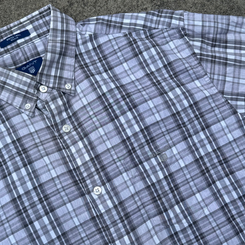 Detailansicht: Sourced limited accessories and clothes Gant checkered chemise shirt – Logo, Nähte oder Material