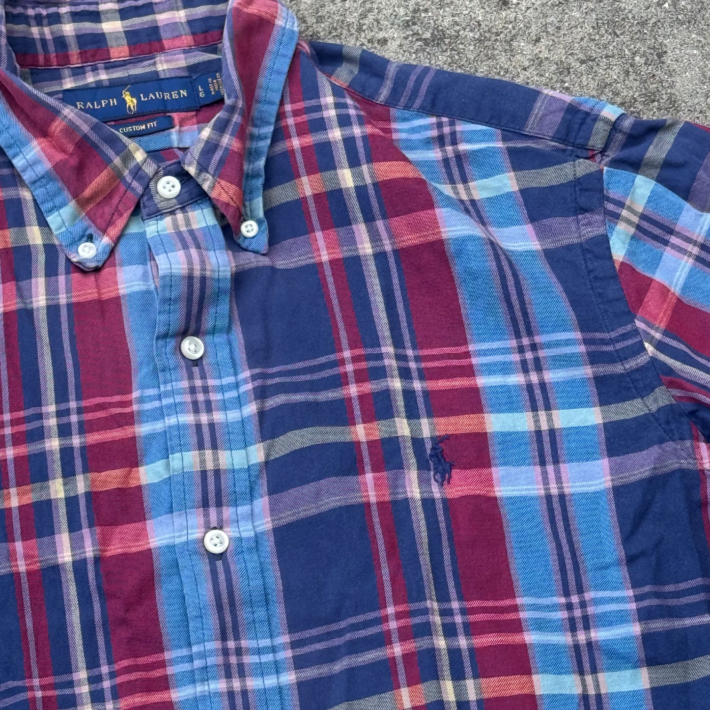 Ralph Lauren vintage checkered chemise shirt
