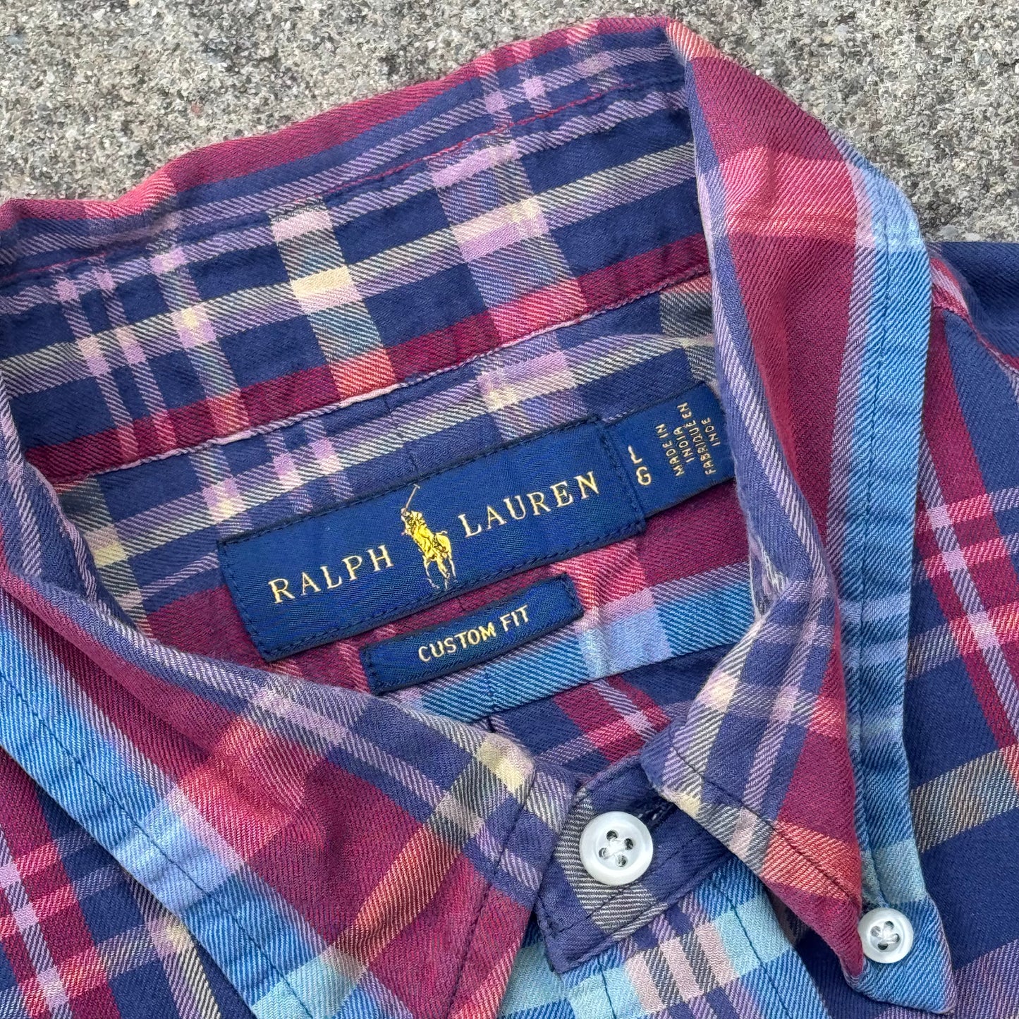 Ralph Lauren vintage checkered chemise shirt