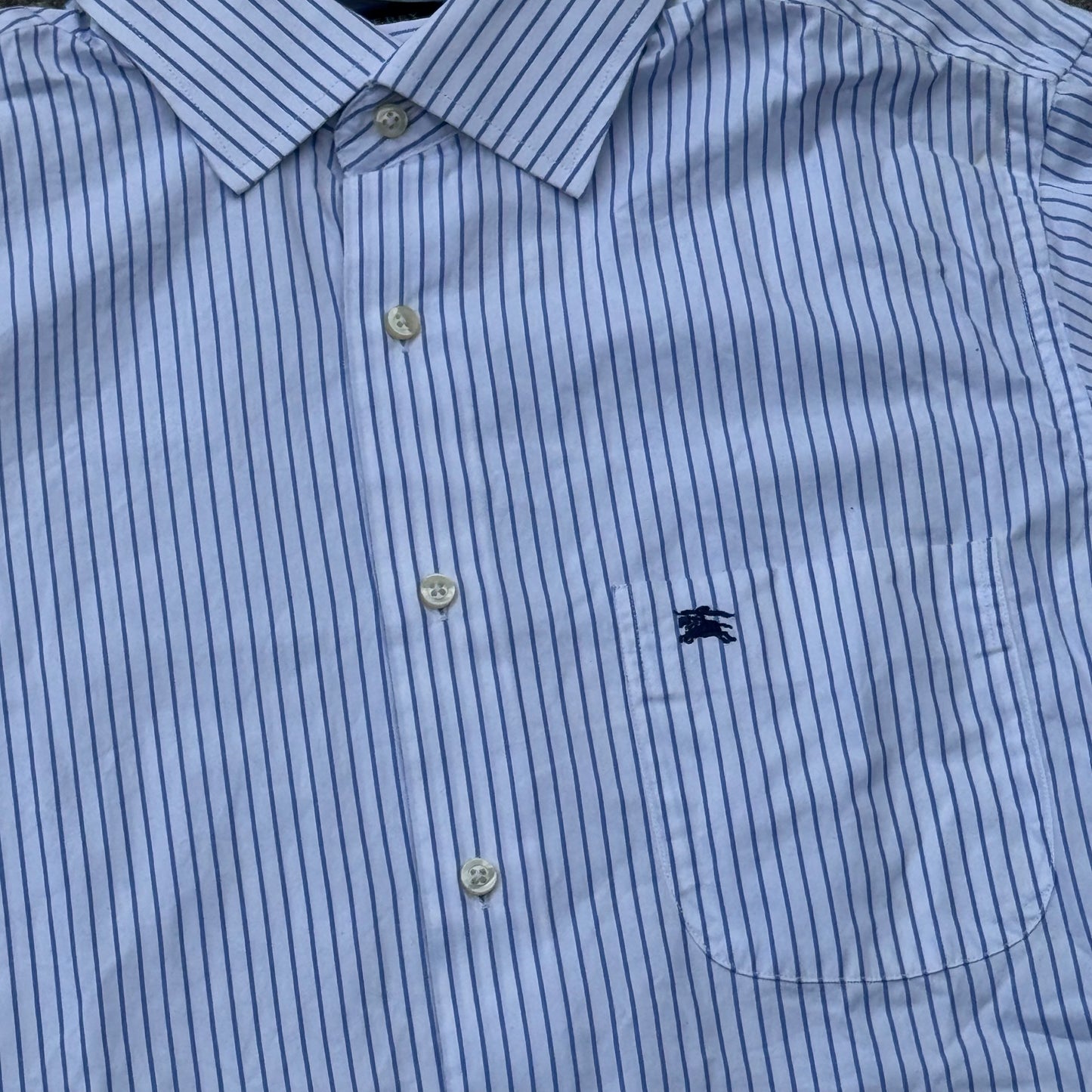 Burberry London vintage striped chemise shirt