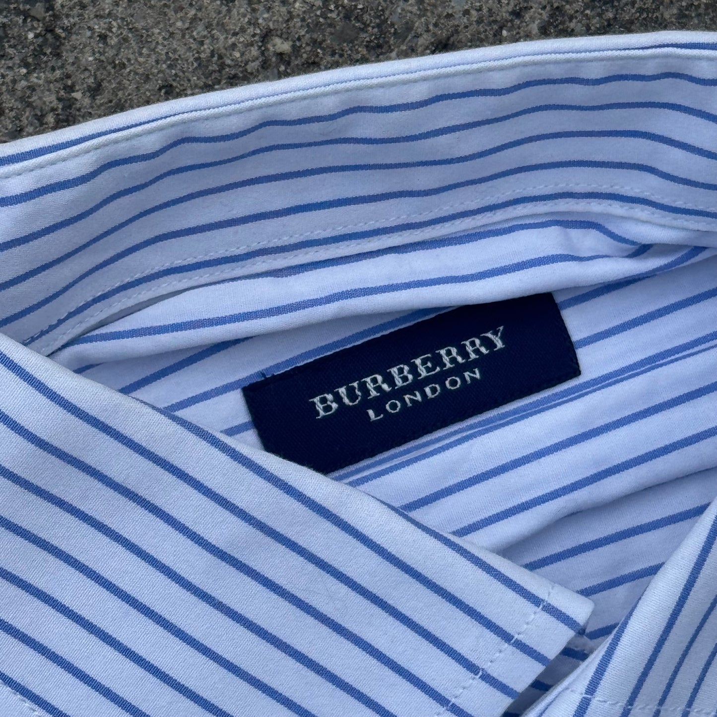 Burberry London vintage striped chemise shirt
