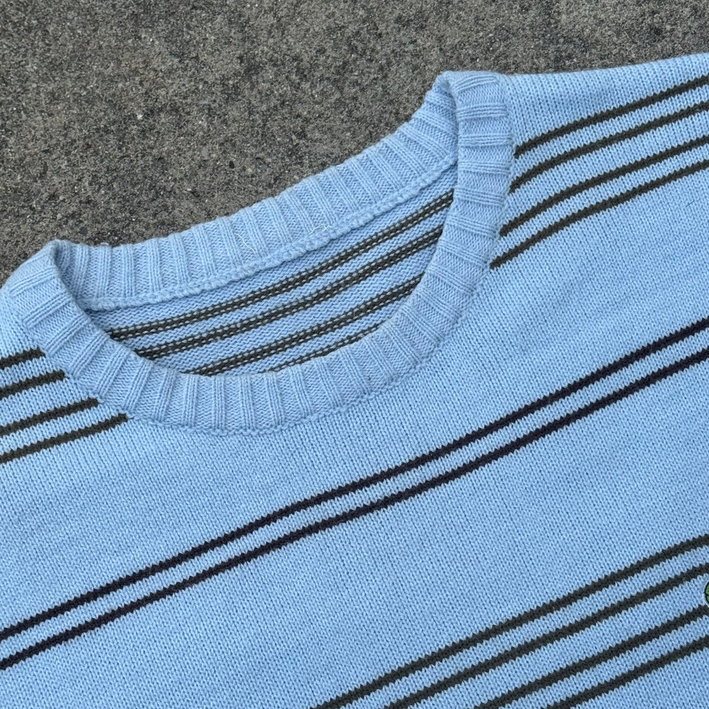 Lacoste vintage striped knit sweater