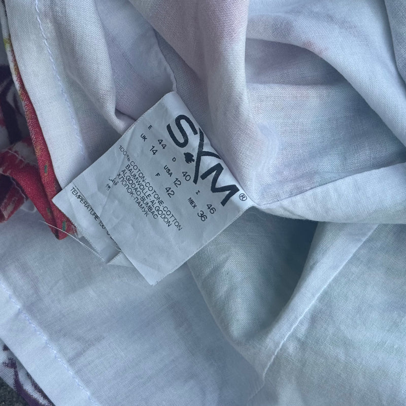 Detailansicht: Sourced limited accessories and clothes Sym floral y2k womens summer top – Logo, Nähte oder Material