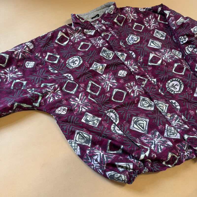 Detailansicht: Sourced limited accessories and clothes Quicksilver oversized vintage winter jacket – Logo, Nähte oder Material