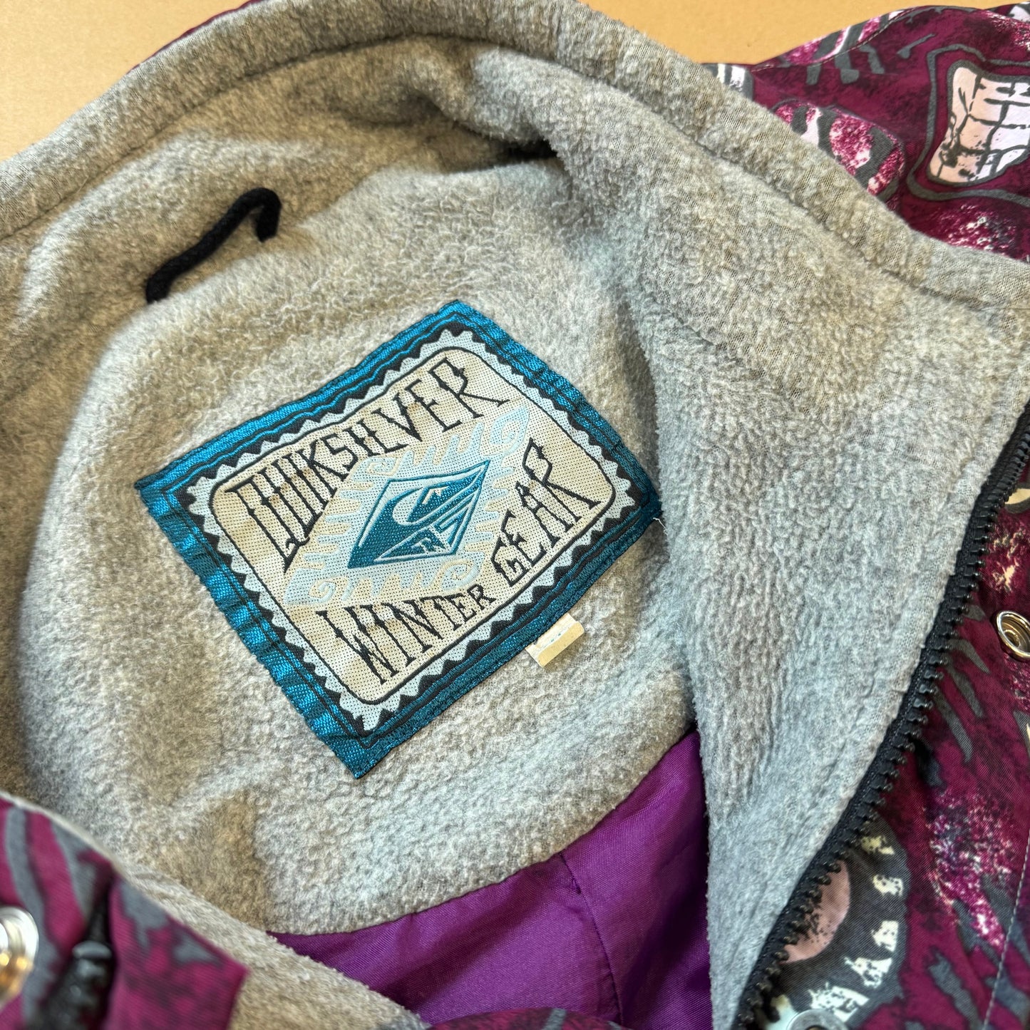 Quicksilver oversized vintage winter jacket