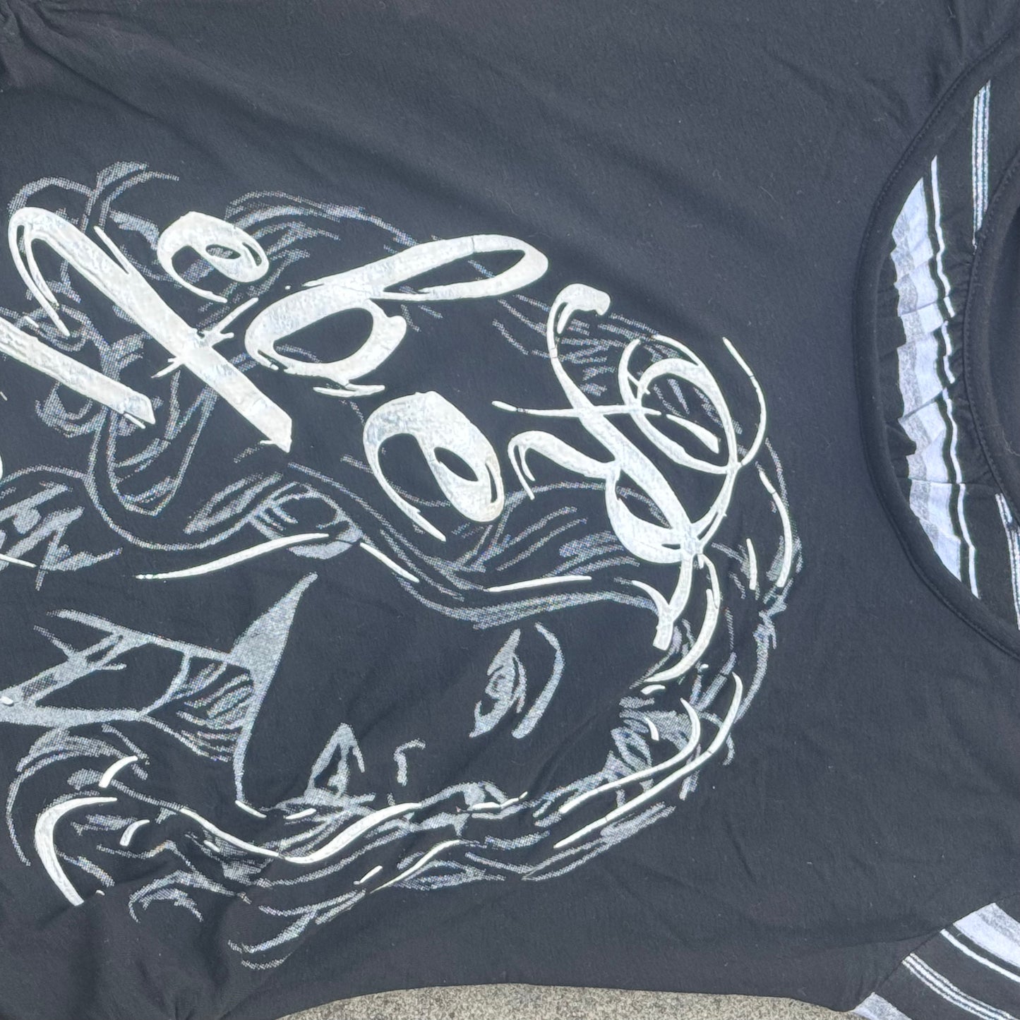 Stylish y2k retro black summer top