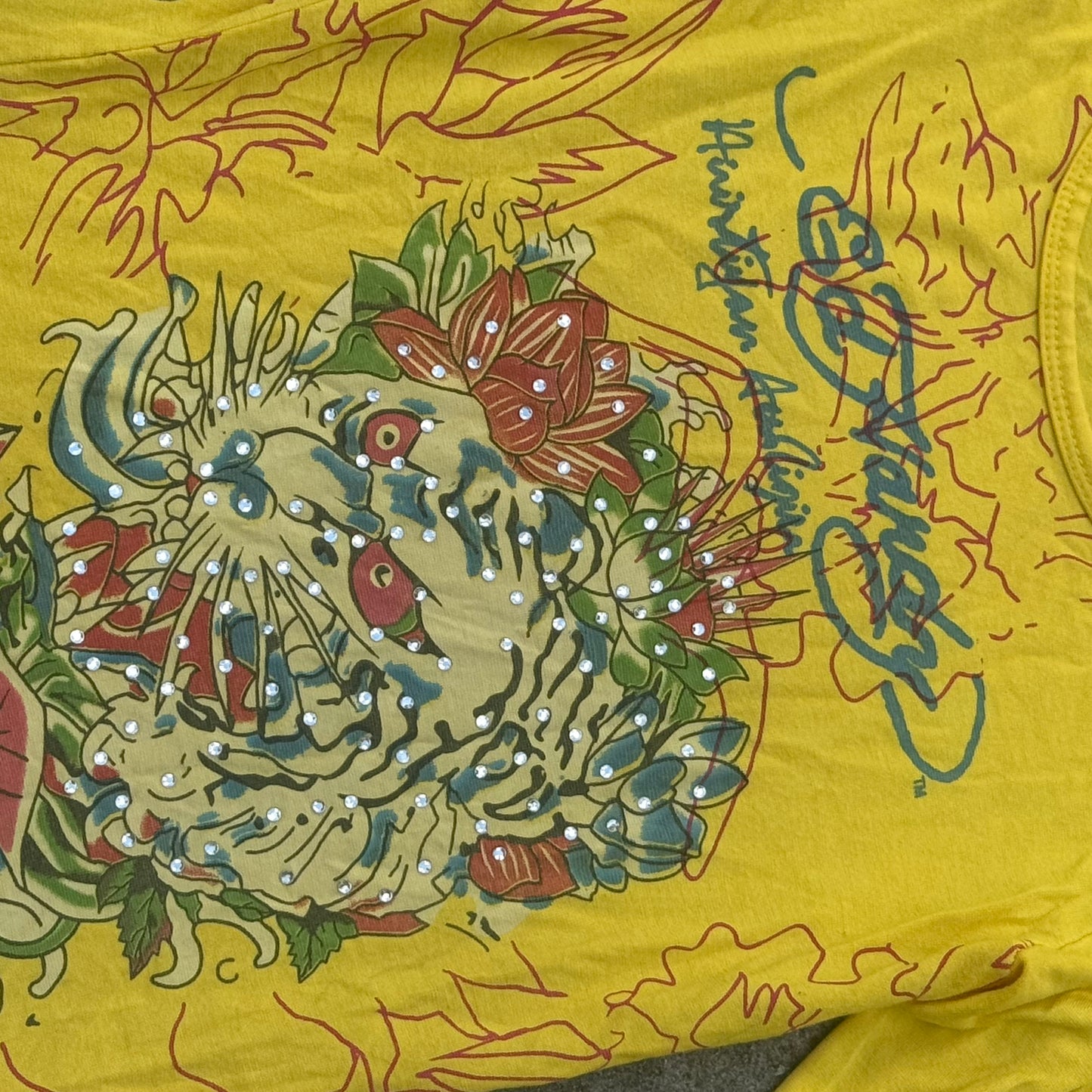 Ed Hardy vintage rhinestones longsleeve