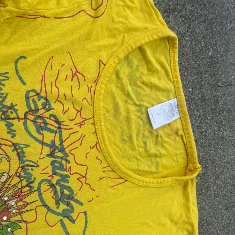 Detailansicht: Sourced limited accessories and clothes Ed Hardy vintage rhinestones longsleeve – Logo, Nähte oder Material