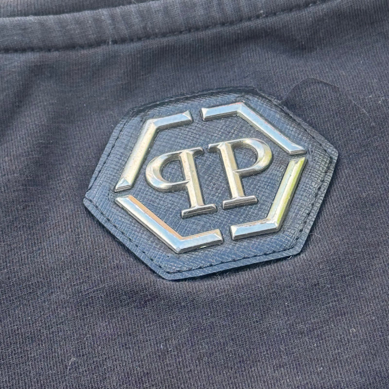 Detailansicht: Sourced limited accessories and clothes Philipp Plein skull graphic t-shirt – Logo, Nähte oder Material