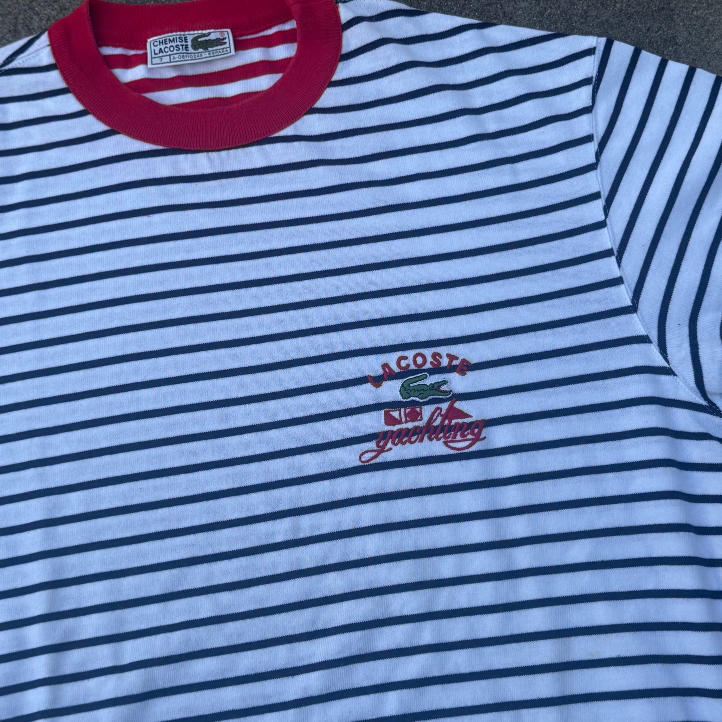 Lacoste Yachting vintage striped t-shirt