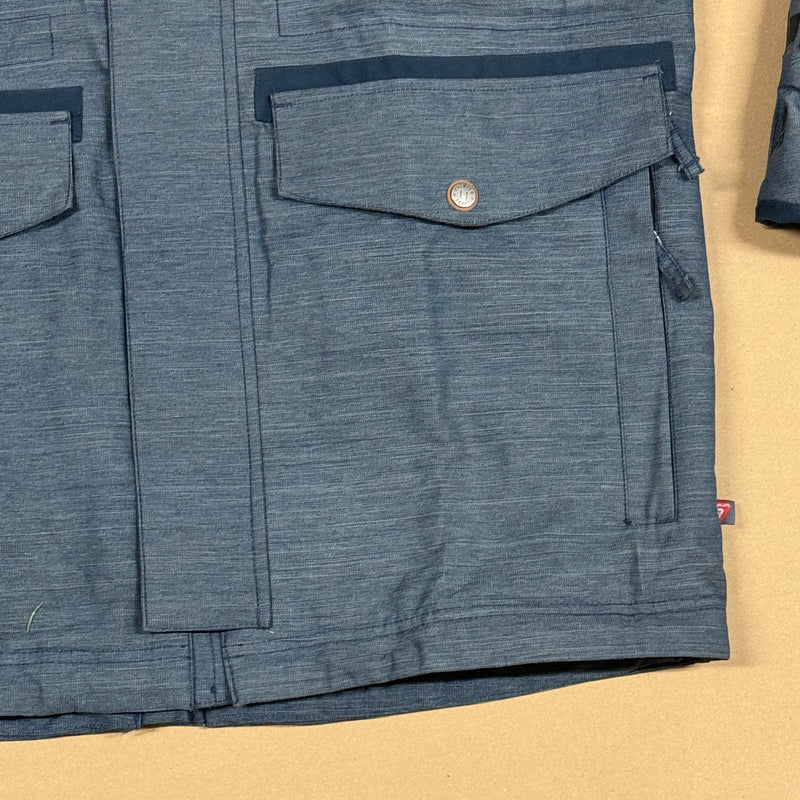 Detailansicht: Sourced limited accessories and clothes Premium goods skijacket – Logo, Nähte oder Material