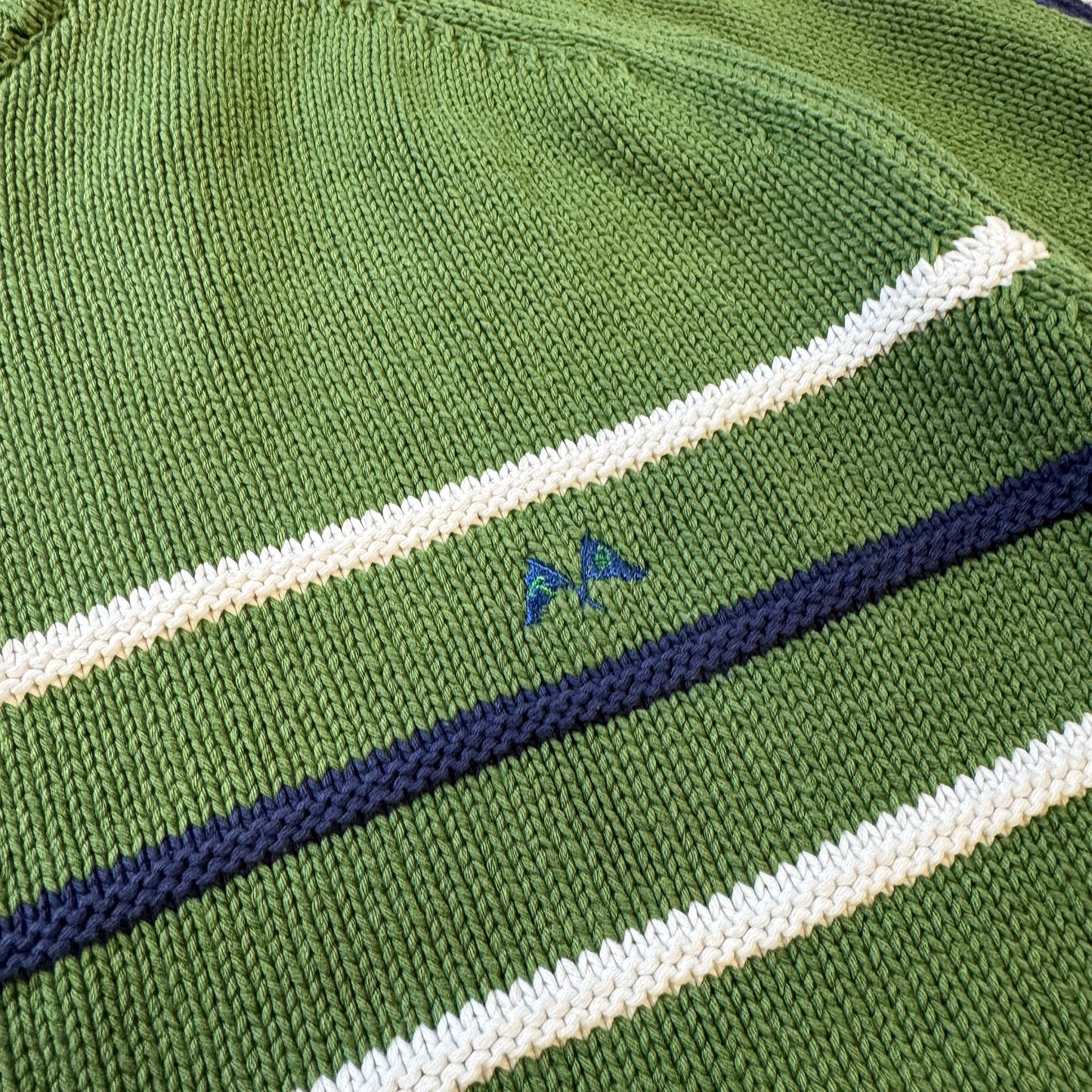 Thomas Burberry vintage green knitted jacket