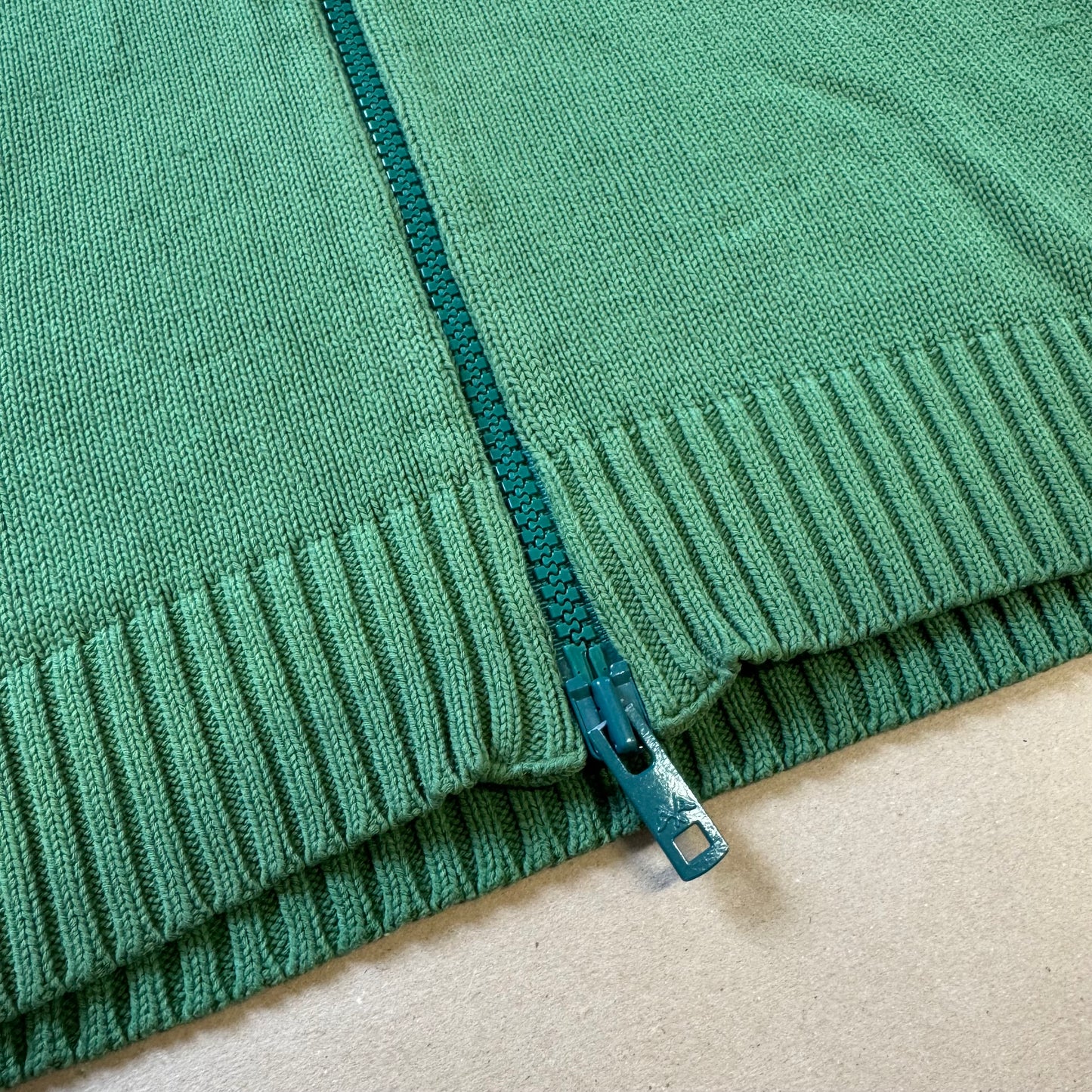 Thomas Burberry vintage green knitted jacket