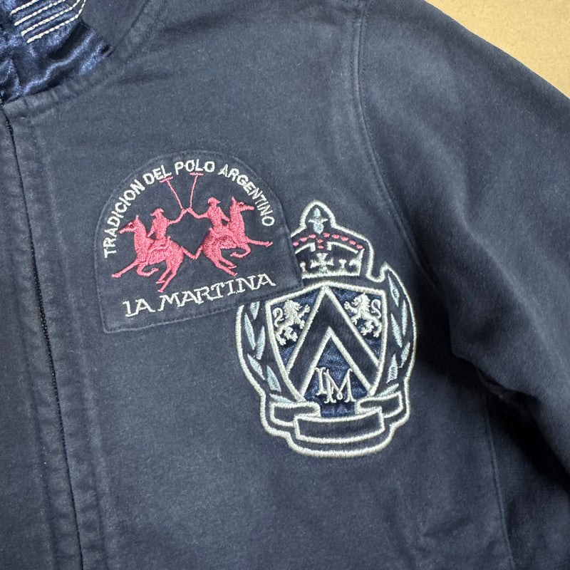 Detailansicht: Sourced limited accessories and clothes La Martina Bayres 1936 womens zip-up – Logo, Nähte oder Material