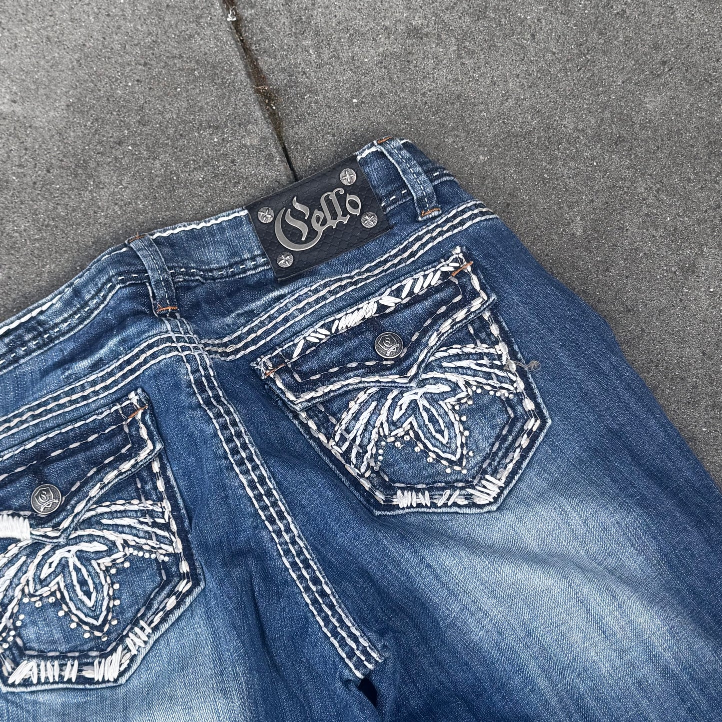 Hello y2k bootcut wideleg jeans