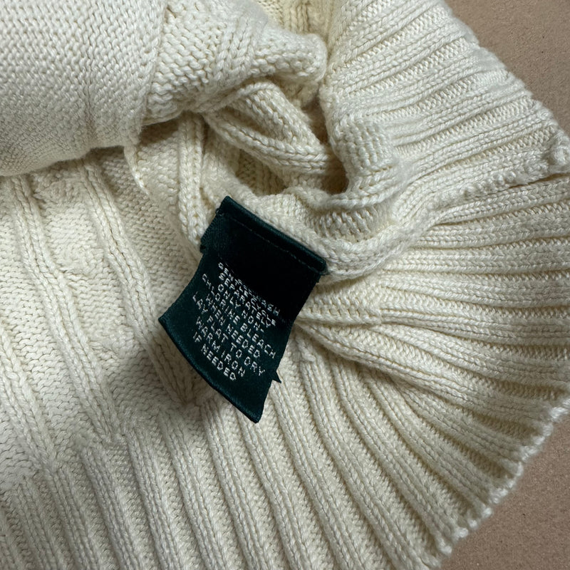 Detailansicht: Sourced limited accessories and clothes Lauren by Ralph Lauren vintage knitted zip-up – Logo, Nähte oder Material