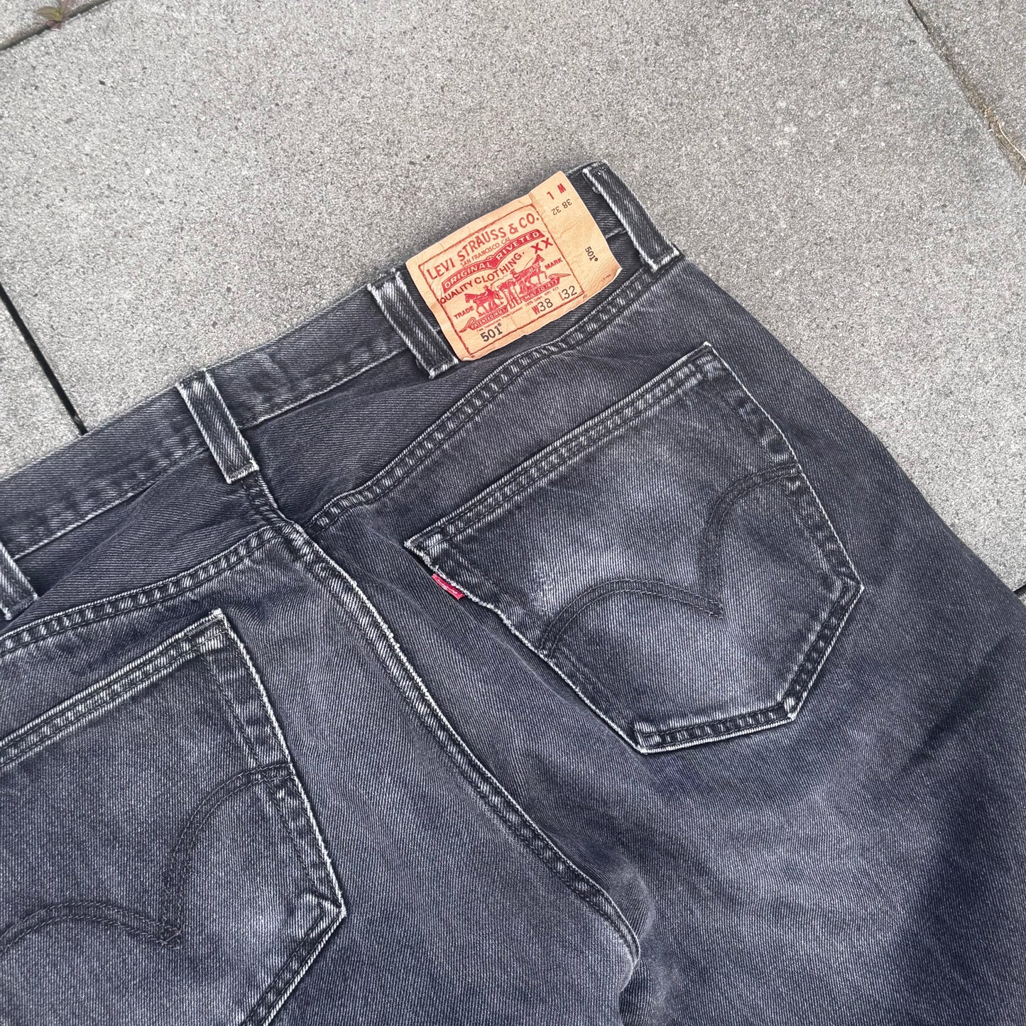 Levi Strauss 501 straight leg button fly jeans