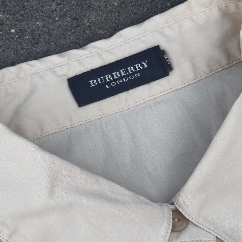 Detailansicht: Sourced limited accessories and clothes Burberry London cream vintage chemise/shirt – Logo, Nähte oder Material