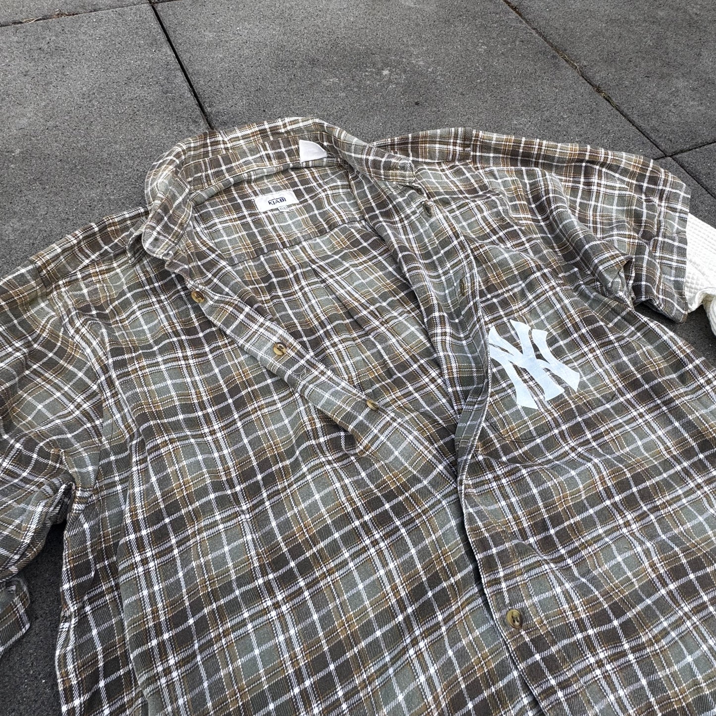 Yankees custom checkered longsleeve chemise
