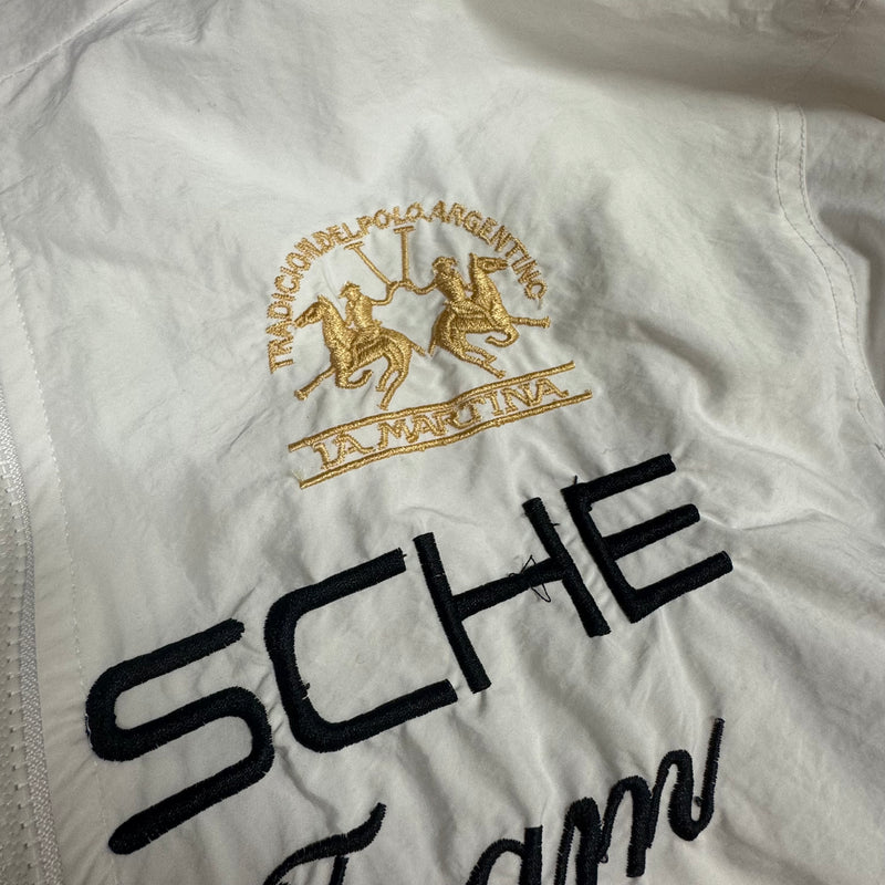 Detailansicht: Sourced limited accessories and clothes La Martina Porsche 2010 streetwear jacket – Logo, Nähte oder Material