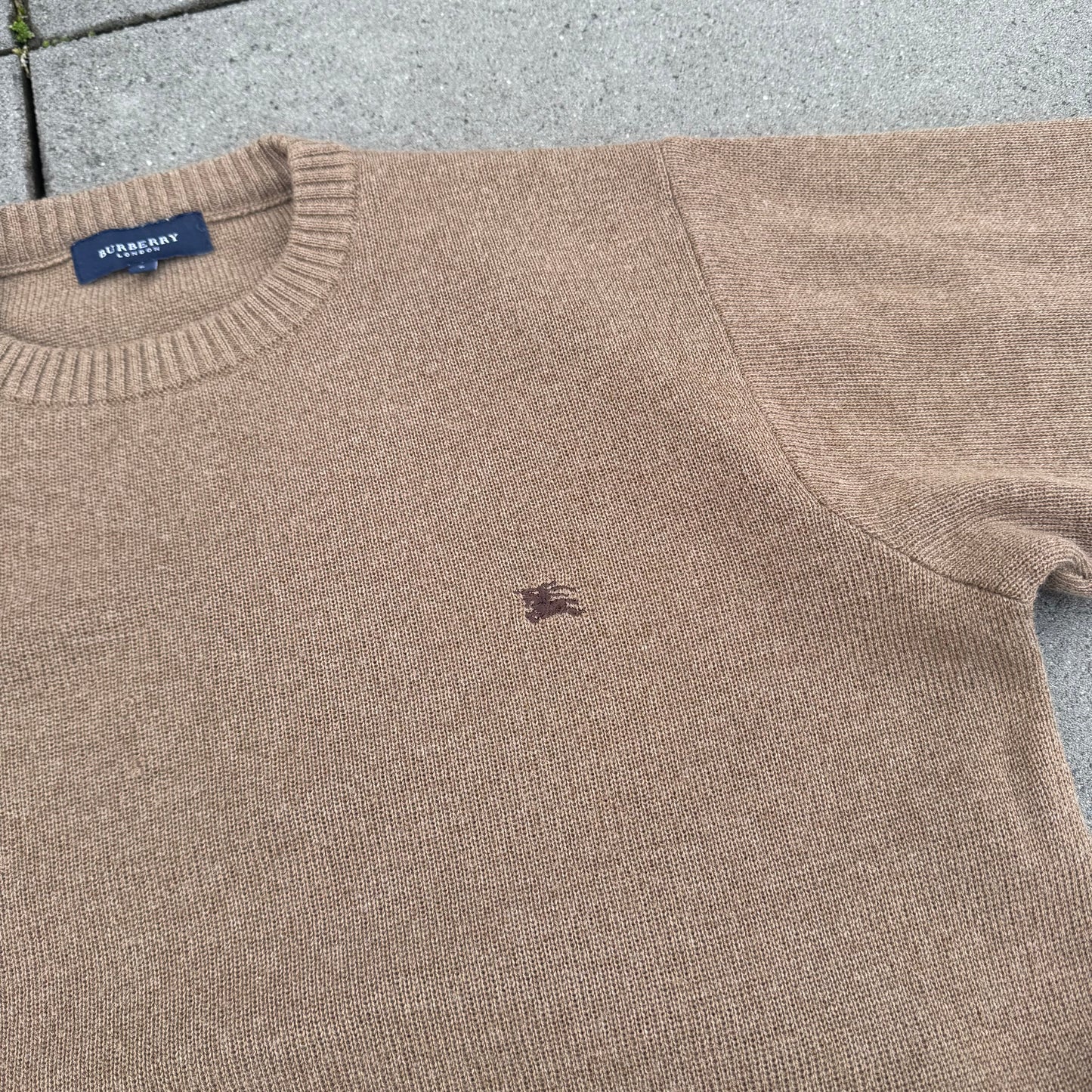 Vintage Burberry London merino wool crewneck