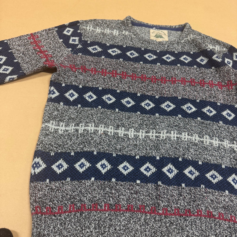 Detailansicht: Sourced limited accessories and clothes O'Hanlon Mills vintage knitted sweatshirt – Logo, Nähte oder Material