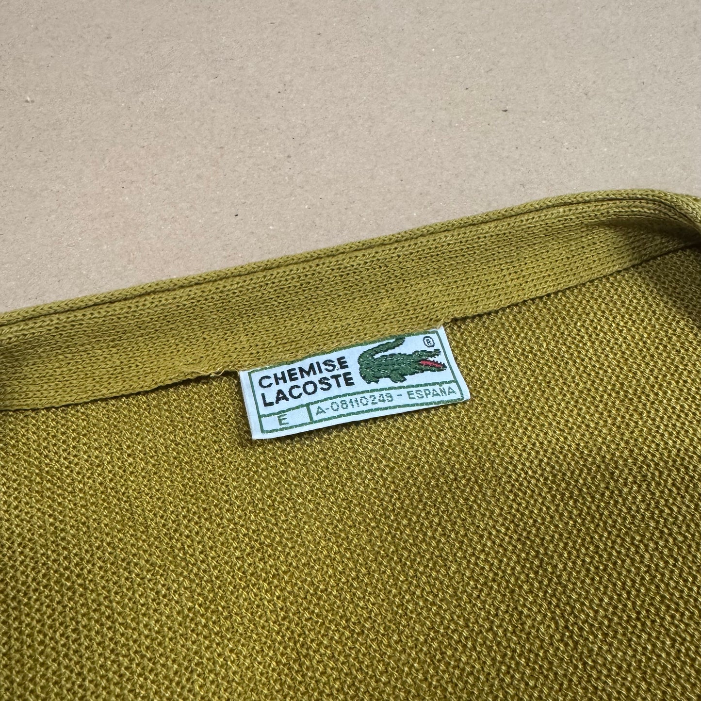 Lacoste vintage knitted yellowish cardigan