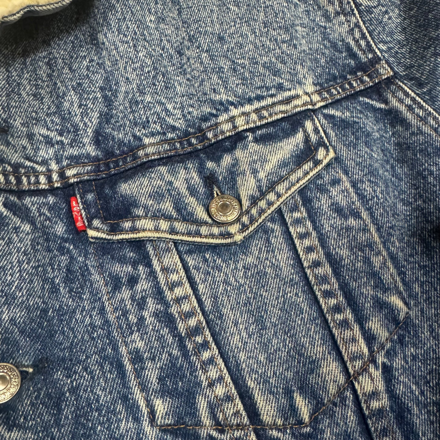 Levi Strauss vintage fluffy denim jacket
