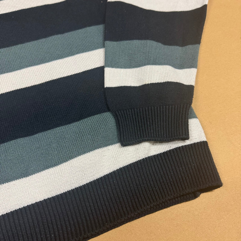 Detailansicht: Sourced limited accessories and clothes Vintage Lacoste striped knitted sweater – Logo, Nähte oder Material