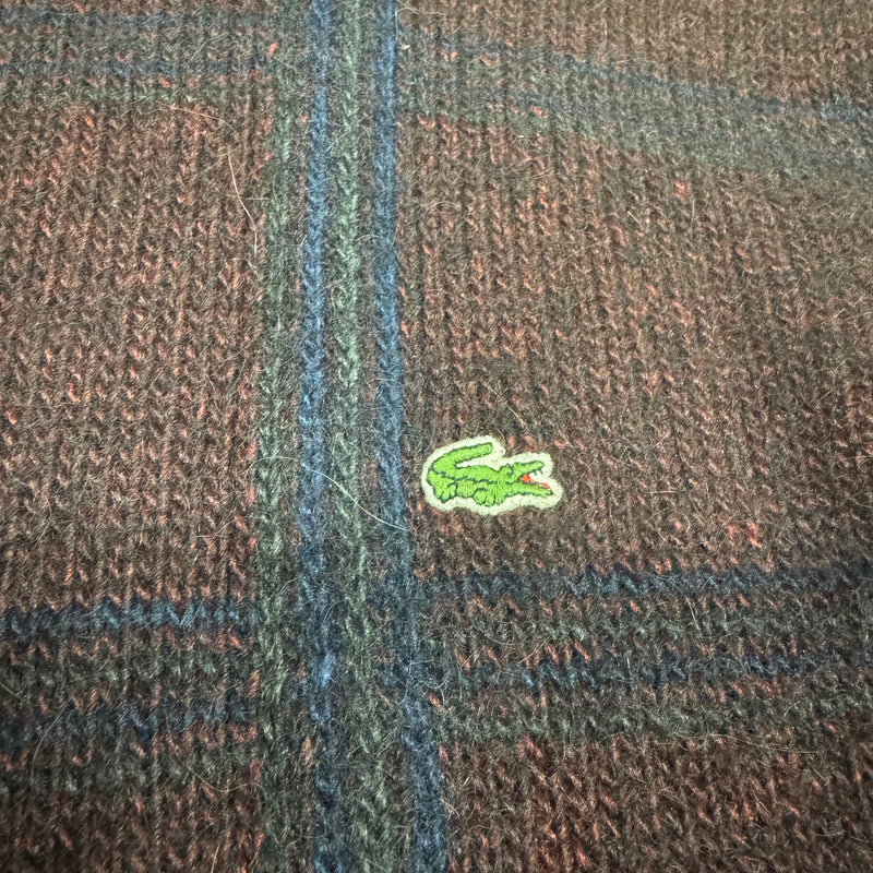 Detailansicht: Sourced limited accessories and clothes Vintage Lacoste women’s slightly cropped wool sweatshirt – Logo, Nähte oder Material