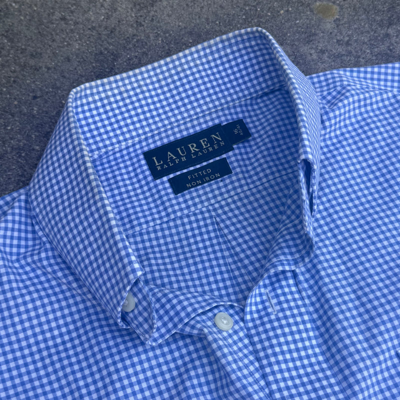 Detailansicht: Sourced limited accessories and clothes Lauren Ralph Lauren checkered summer shirt – Logo, Nähte oder Material