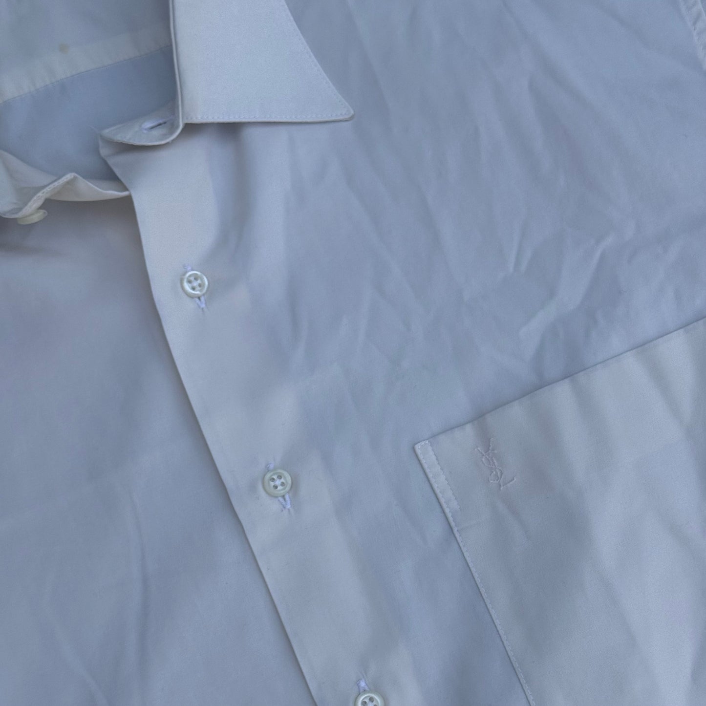Yves Saint Laurent cream summer shirt