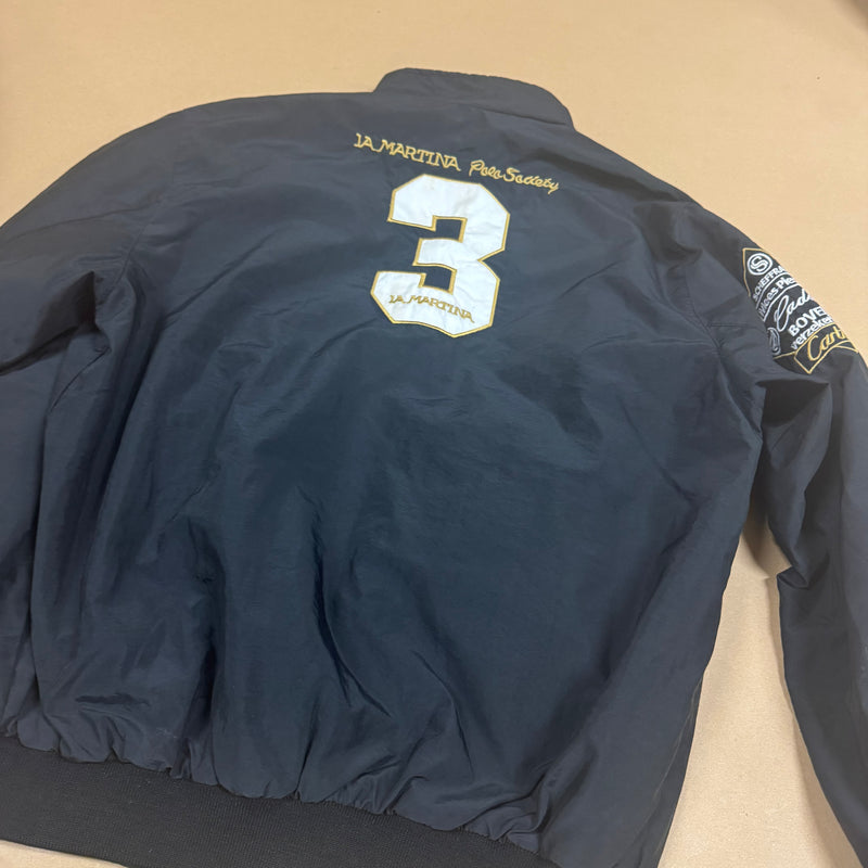 Detailansicht: Sourced limited accessories and clothes La Martina European Champions rain jacket – Logo, Nähte oder Material