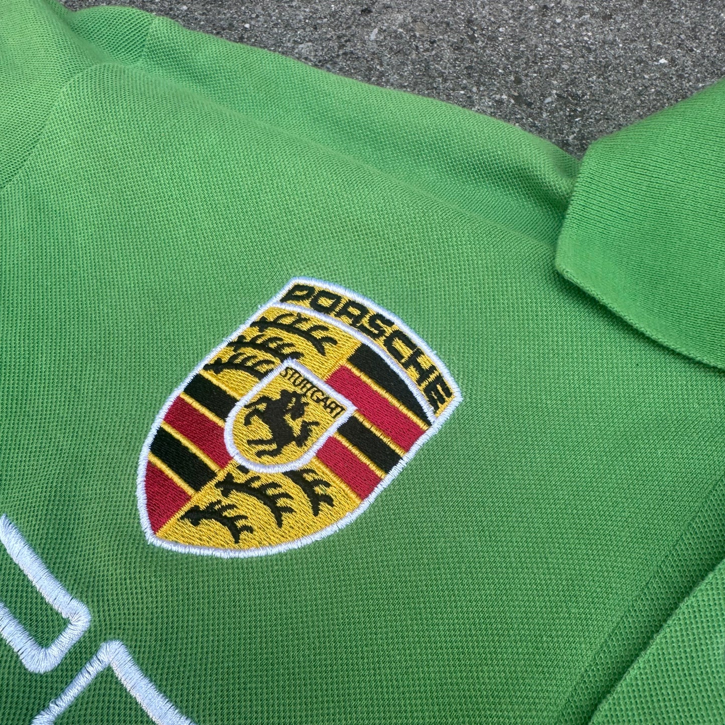 La Martina Porsche 2011 longsleeve green polo
