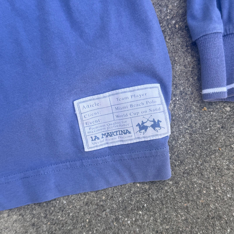 Detailansicht: Sourced limited accessories and clothes La Martina Alligator Polo Club longsleeve – Logo, Nähte oder Material