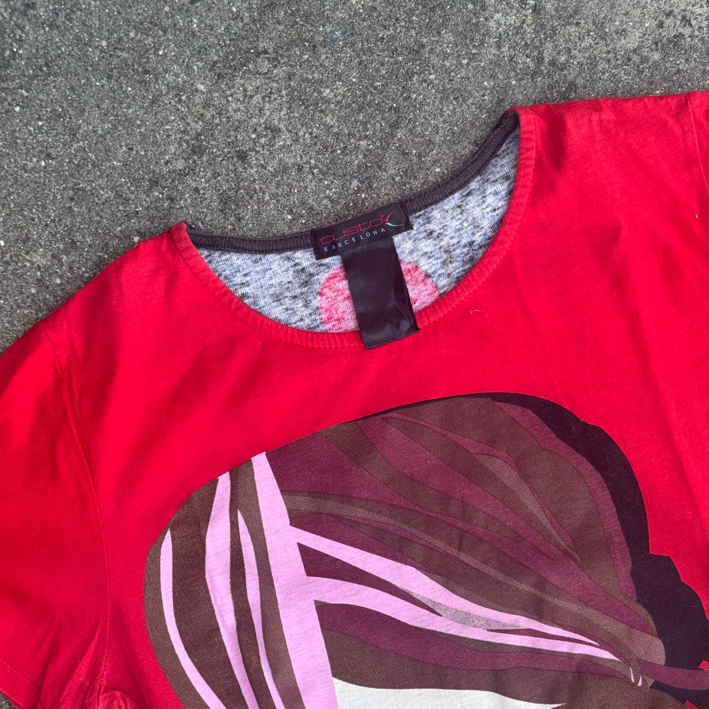 Custo Barcelona y2k red summer top