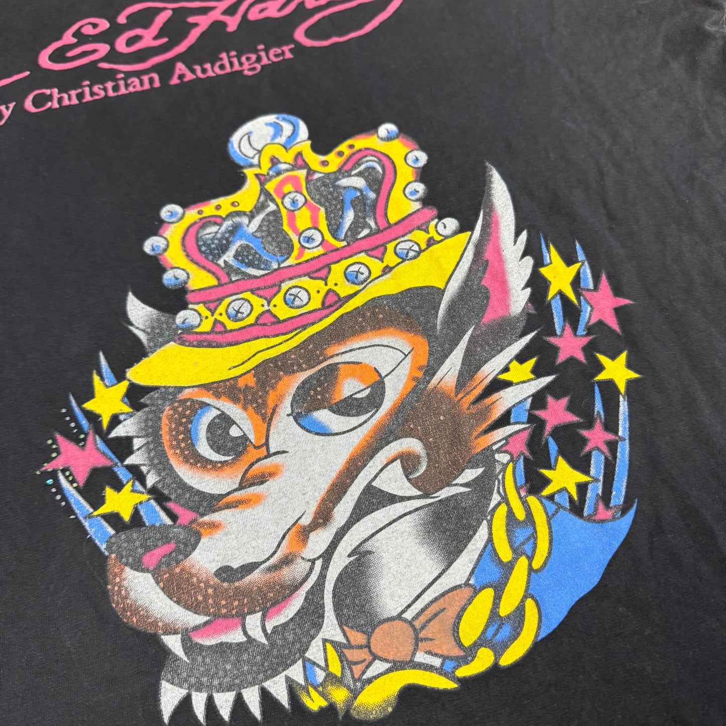 Ed Hardy graphic Y2K wolf t-shirt