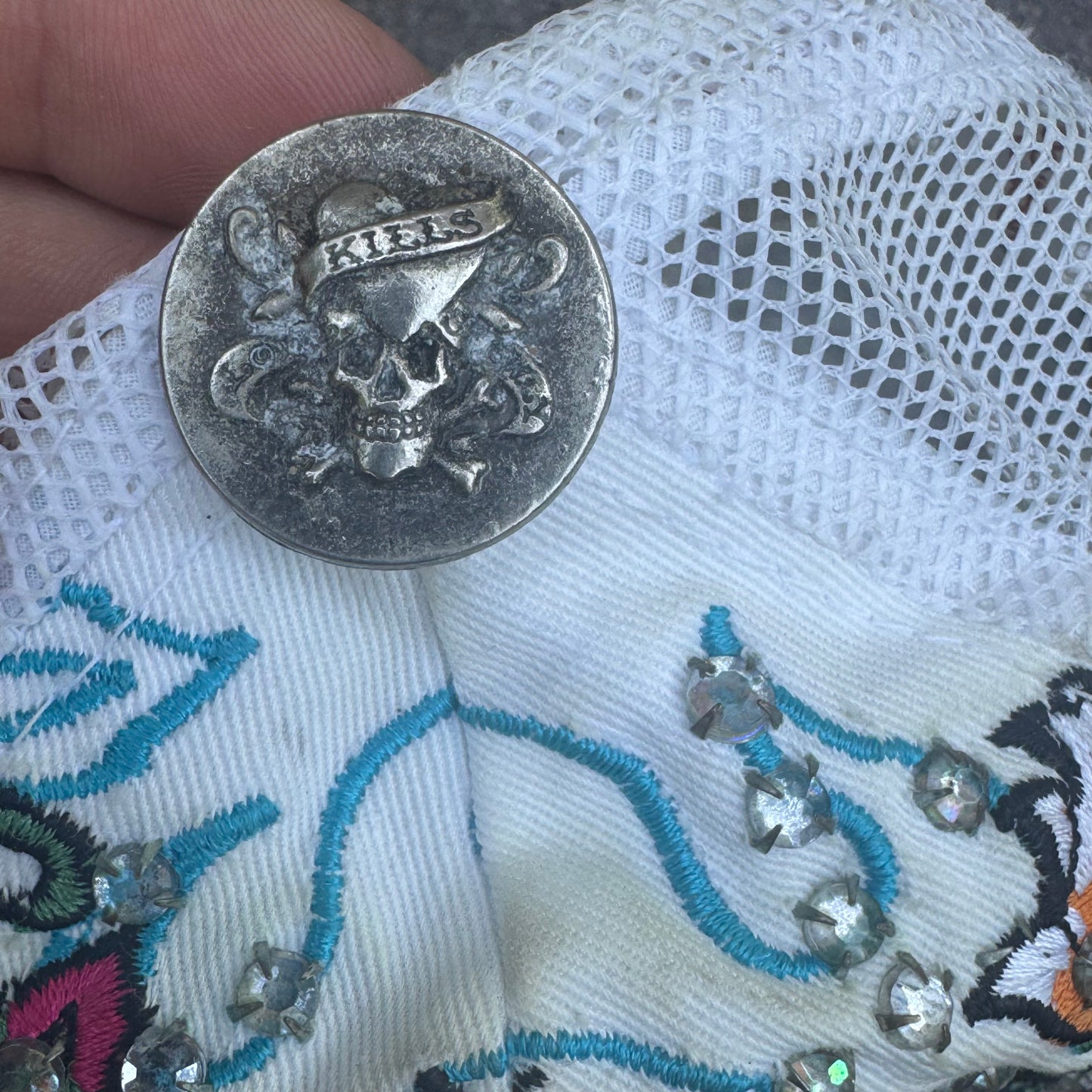 Ed Hardy skull vintage rhinestones cap